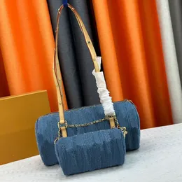 297 Klasik Markalar Omuz Çantaları Totes Kalite En İyi Crossbody Bag Denim Luxurys Tasarımcılar Lady Moda Yardımcı Omuz Çantaları Anne ve Çocuk Varil Tip M46830