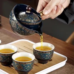 Чайная программа для чайного набора для чайного фарфора Gongfu Tea Set с 360 производителем ротации и Infuser для подарка Home Home Outsoor Office Picnic Business