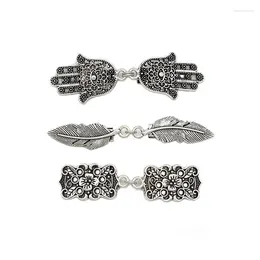 Brooches Retro Alloy Duckbill Clips Women Elegant Cardigan Scarf Shawls Fixing Buckles Buttons Pins Clothes Accessories