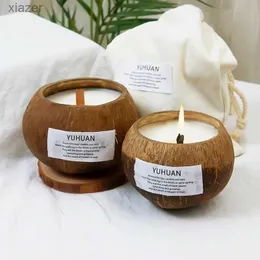 Scented Candle 300g coconut shell scented sand essential oil perfume decoration Handmade coconut shell scented candles can burn more than 50g WX