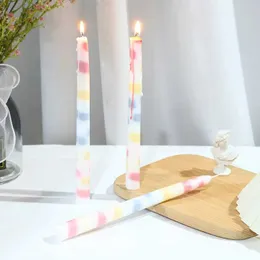 5pcs Kerzen 2pcs 2cm*L25cm Stick Kerzen für romantische Haushaltsfeier Party Kerzen Rauchlose Heimdekoration