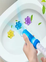 Gąbki szorowanie podkładki powietrza odświeżona toaleta czyszczenie dezodorant czyszczenie żel detergent kwiat miski toaletowe artefakt zapachowy H9238578