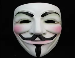 Full White V Halloween Masquerade Maske Eyeliner Face Masken Party Requisiten Vendetta Anonymous Movie Guy Ganz 4323810
