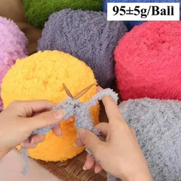 Decken Koralle Fleece Wollschnur weich hochwertiges Garn für Baby Handstrick Decke Hut Schal Socken DIY Häkelpullover Nadelarbeit