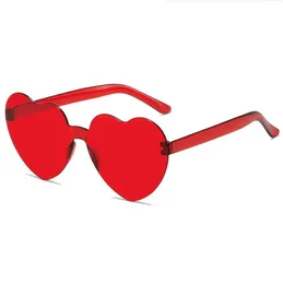 transparenta geléfärger solglasögon kvinnor män roliga unika persika hjärtat solglasögon mode strandsolglas