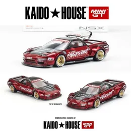 Diecast Model Cars Kaido House minigt NSX Evasive V1 KHMG alloy car model 094 blemish chase car T240513