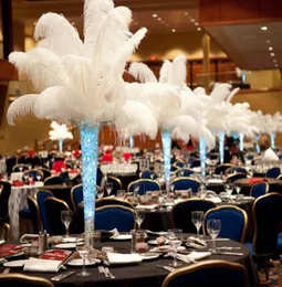 Per lotto da 1014 pollici di strumo bianco di strumo di piume forniture per feste di nozze centrotavola decorazione 6807970