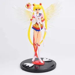 Figury zabawek akcji Japonia anime 16 cm marynarz księżyc sukienka królowa akcja figura pvc sukienka ślubna kolekcja modelu zabawki do wystroju kreskówki prezent y240514