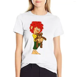 Kadın Polos Pumuckl und der B? R T-shirt Komik Kısa Kollu Tee Sevimli Giysiler Kadın Tops