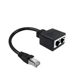 Ethernet Splitter RJ45 1 Mężczyzna do 2 samica kabla Ethernet rozdzielacz kabla Ethernet Gniazdek Ethernet Adapter