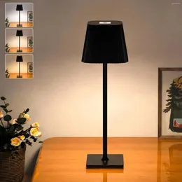 Masa lambaları Kablosuz LED Masa Lambası Kablosuz Dokunmatik GÜNCELLEŞTİRMEYE AYARLANABİLİR Renk Sıcaklığı Şarj Edilebilir Pil Çalışan Küçük
