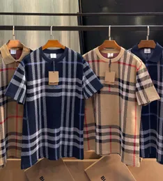 2024 Moda luksusowa odzież męska koszulka męska i luźna koszulka damska najlepsza para swobodnej bluzy do szachownicy męskiej i damskiej koszulki