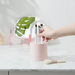 Aufbewahrungsboxen Make -up Pinselhalter Mackup Organisatoren Make -up Pinsel Organizer Pink Badezimmer