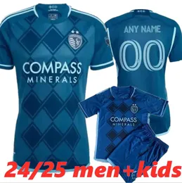 2024 2025 Sporting Kansas City Soccer 24 25 Johnny Russell Maglie Erik Thommy Remi Walter Jacob Davis Nemanja Alan Pulido Radoja Daniel Salloi Kit di camicia da calcio