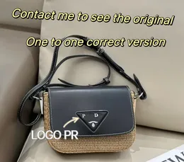 Pure handmade straw PR women's crossbody bag shoulder bag Fashion bag top version of the highest quality need to see the original picture contact me