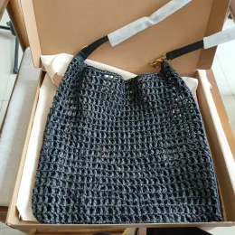 Designer Raffias Bags São de palha de palha de verão Tote bolsa de compras de luxo bolsa de ombro para mulheres Totes Gras