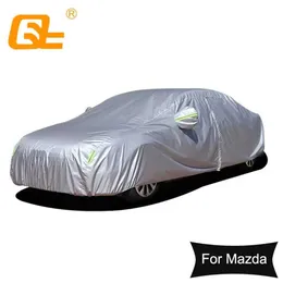 Car Covers 190T Universal Car Covers Outdoor sun protection Dustproof rainproof Snow protection for Mazda 3 sedan CX-5 CX-9 T240509