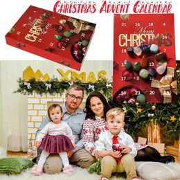 パーティーデコレーションクリスマスアドベントカレンダー24宝石ギフト子供向け宝石2024デイリーデスク