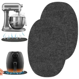 Tavol tabellini 2 pezzi tappetino resistente al calore per protezione riusabile della friggitrice aria non slip controcette di caffè ovale