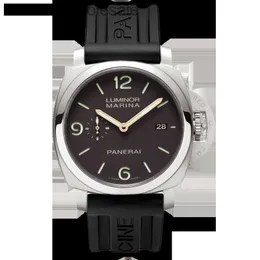Pantera de marca de primeira classe Watch Men Men Men Luxury Designer Watches Lumino Série Titanium Calendário Automático Mechanical Watch Mens Pam00351