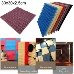 Fensteraufkleber 1pcs Wand Akustikschaumtafel Schallaufkleber Absorptionschwamm Schalldichte Dekor Pegatinas de -Pared Room