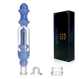 Phoenixstar Nectar Collector Kit - glass bubbler, Titanium Nail, glass dish,and a stainless stell Clip Portable Dabbing Set for Concentrates 8.5 Inches