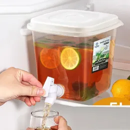 Aufbewahrung Flaschen Plastikwein Fass Eiche Bier Biergeräte Mini Fass Home Brew Taps Spender für Rum Pot Whisky 5L Kühlschrank