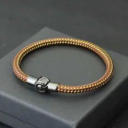 Charm Bracelets Noter Trendy Rope Bracelet Men Creative Black Buckle Fabric Braslet Bangle Hombre Festival Accessories Pulseira Corda Masculina Y240510