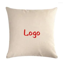Dostosowywanie logo korporacyjnego poduszki Różne okładki dekoracje domowe lniane przypadki del equipo coche etykieta de lujo