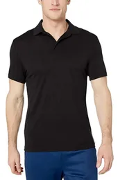 % 100 merinos yünü kısa kollu polo gömlekler erkek merino yün tişört erkek gömlek nefes alabilen anti-obor açık spor taban tabanı üst 240513