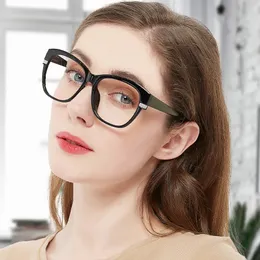 Occi chiari Негабаритные очки для чтения женщин с читателями большие каркасы Стильные пресбиопические очки квадратный луга 240511