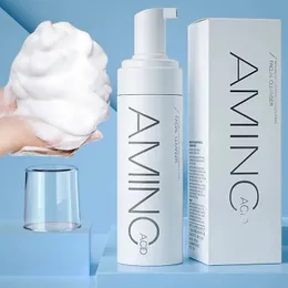 Amino Acid Cleansing Mousse Moisturizing Oil Control Deep Cleaning Mites Removal Acne Cleanser Foam Skin Brightening 240514