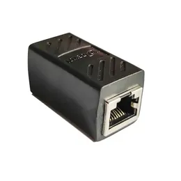 1PC RJ45 Rede de conector Extender Ethernet Kabel RJ45 Adaptador Gigabit Interface feminino para feminino Connecto
