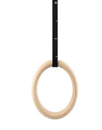 12 PC Ringori in legno Anello portatile Ginnastics Rings Palestra Spalla Resistenza Fitness Fitness Equipaggiamento Ringi di allenamento 28mm 32MM2725463