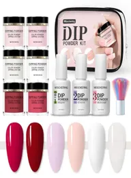 Lebendiger Glamour -Dip -Pulver -Set Nagellack Maniküre Nagelkunst Dekorationen Accessoires5437043