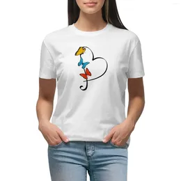 Polos Polos Butterfly T-Shirt Bluzka Grafika Lady Ubrania Koreańskie