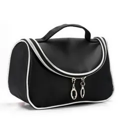 Bag Black Makeup Bags Canvas With Mirror Double Zipper Coloris Cosmetic Make Up9070640