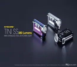 Nitecore Tiny SS Flashlight USB ładowalny klawisz LED ze stali nierdzewnej LED XP-G2 S3 LED 380 LM Mini Torch3759639