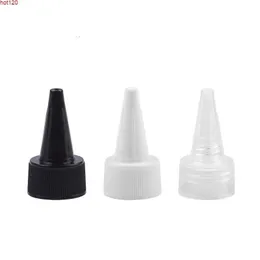 100st R20R24 Pointed Mouth Cap White/Black/Clear Jam Bottle CapsGood Qty Sdcmp LakeT