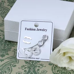 3 pezzi/set designer orecchini in acciaio inossidabile stallone classici marchi c-letter stalloni famosi Women Earring Wedding Party Accessorio Regali di gioielli