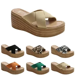 Slippers Women Heels Fashion High Sandals Shoes GAI Summer Platform Sneakers Triple White Black Brown Green Color17 470 454 d saa