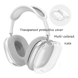 Airpods Max Bluetooth Kopfhörer Geräuschreduktionsgürtel transparent TPU Feststoff Silikon wasserdichte Schutzhülle Schwamm Kissen Airpods Maxs Kopfhörerschale