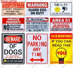 Винтажная предупреждение пещера частная недвижимость металлическая знак остерегайтесь собак 51 металлические стены.