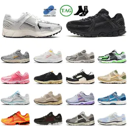 Vomero 5 tênis de corrida feminino masculino clássico rosa pó pó de pó metálico prata panda preto pacote branco lobo rosa cool vasto cinza tênis de corrida corredores de corrida tênis