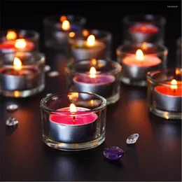 촛불 홀더 크리스마스 실린더 유리 질식 소형 촛대 Decorativos portavelas 웨딩 촛대 투명
