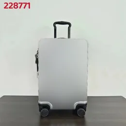 디자이너 수하물 남성 여성 패션 20 인치 여행 가방 PC 케이스 228771 Black Silver Tumiis Universal Wheel Luggages