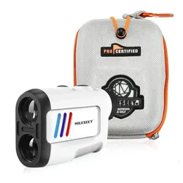 MileSeey PF2E Laser Rangefinder 400m 600m Yardm Mini 6X Telescope Distanza Misura dell'angolo Misura per Finder di caccia al golf 240513