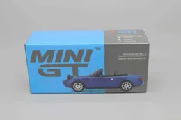 Dascast Model Cars Mini GT 1/64 Leichtmetallauto Model Blue Touring Car Miata Light MX5 Sportwagen MX-5 Eunos Kollektion Ornamente Geschenk T240513