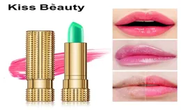 Kiss Beauty Super Moisturizing Natural Aloe Vera Lipstick Color Changing byte By temperaturen långvarig rosa läppstift Makeup DH2211715