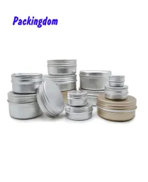 50pcs 5g 10g 15g 20g 30g 50g 80g 100g 200g Aluminium Tin Jar Lip Balm Container فارغة شمعة الجرار الحاويات المعدنية Cream Box Cx6263077